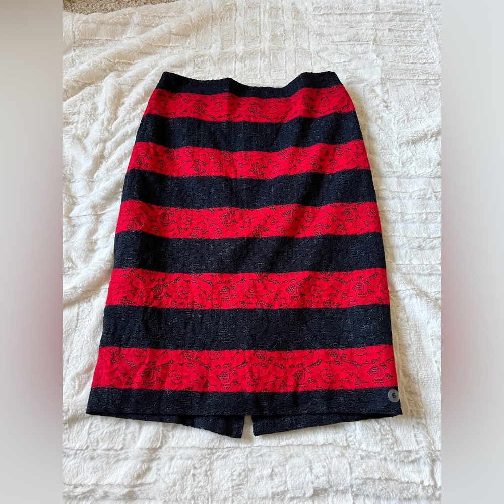 The Limited Women’s Red And Black Midi Skirt Size 6 NWT
